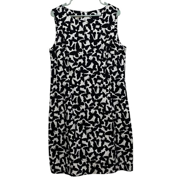 Talbots Dresses & Skirts - Talbots Butterfly Print Sleeveless Shift Dress Size 14 Garden Club Sunday Vacay